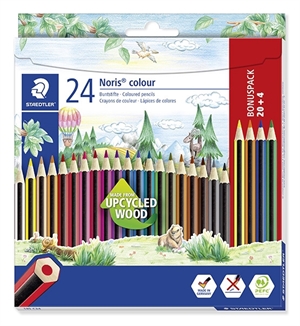 Staedtler Kleurpotlood Noris Upcycled Hout as (20+4)